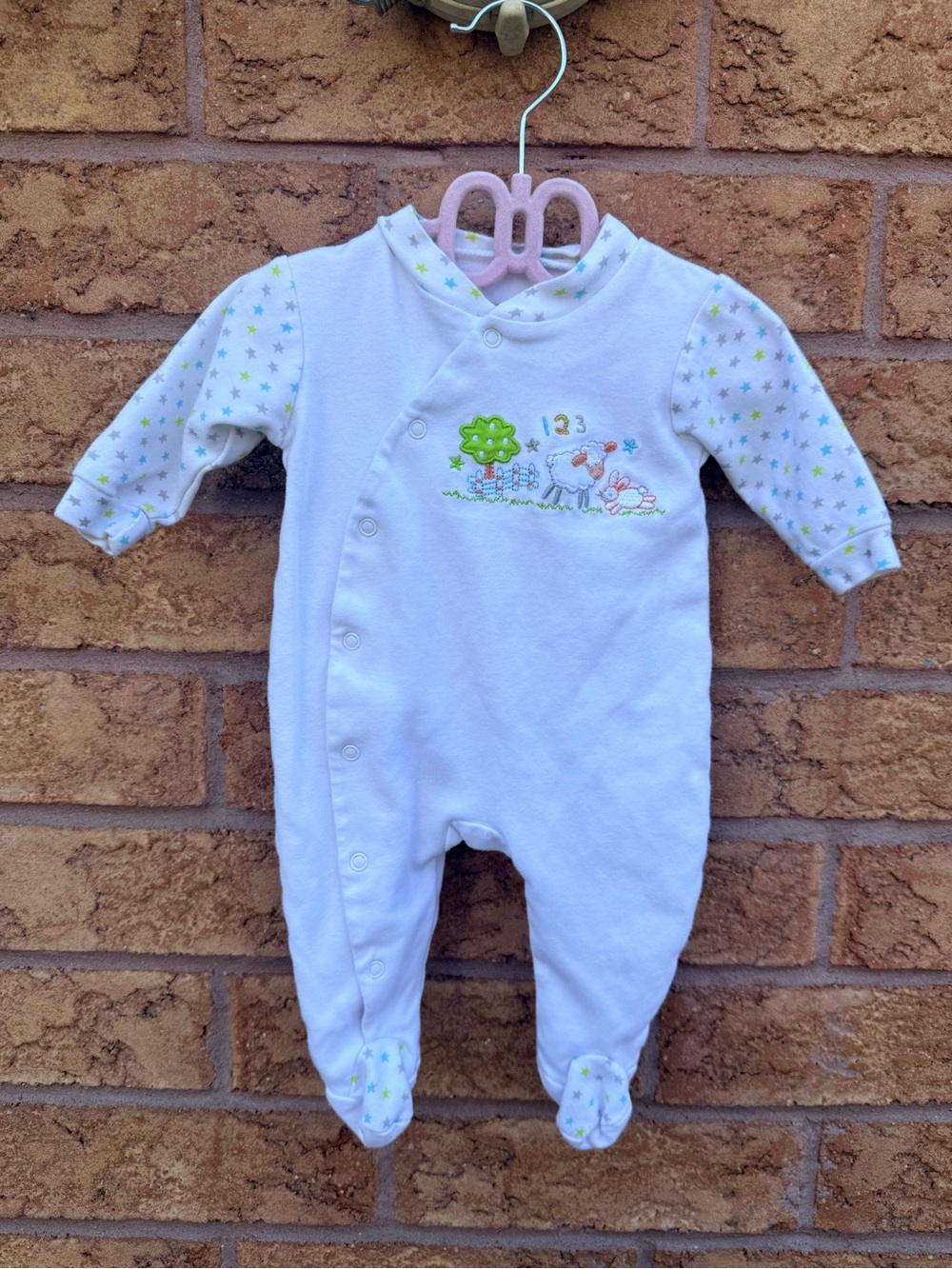 10/$25 •‎ Snugabye Embroidered Detail Footless Cotton Sleeper